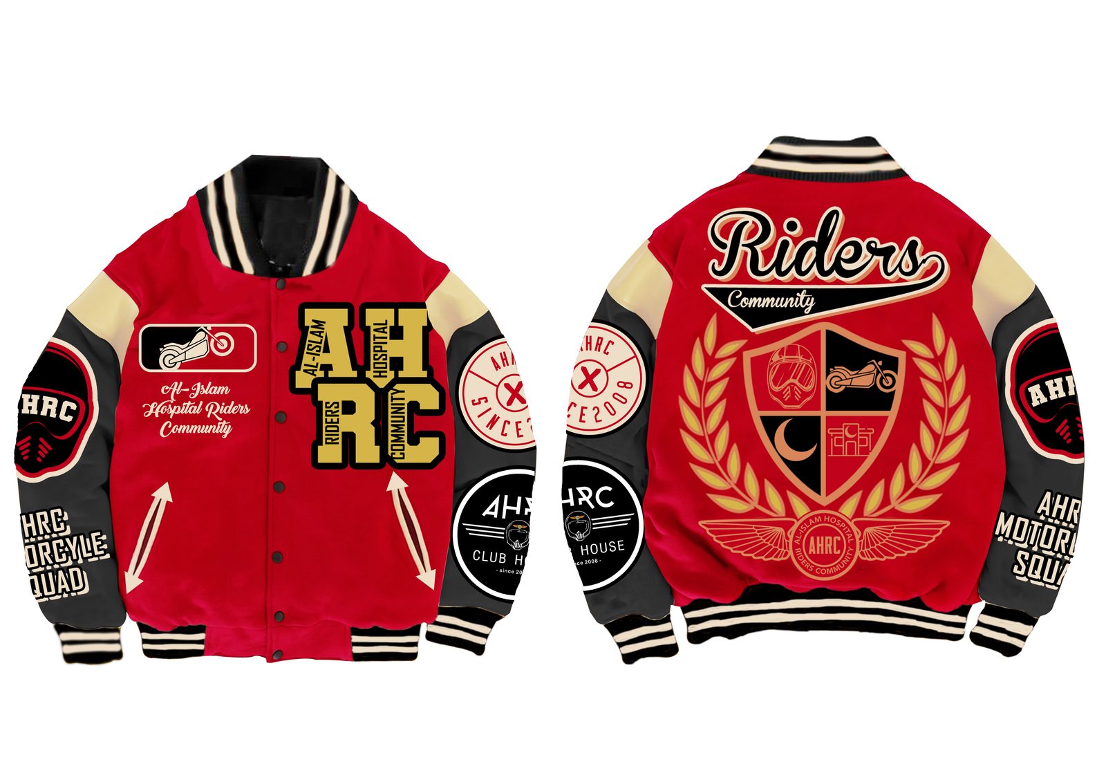 Varsity jacket AHRC Riders Community