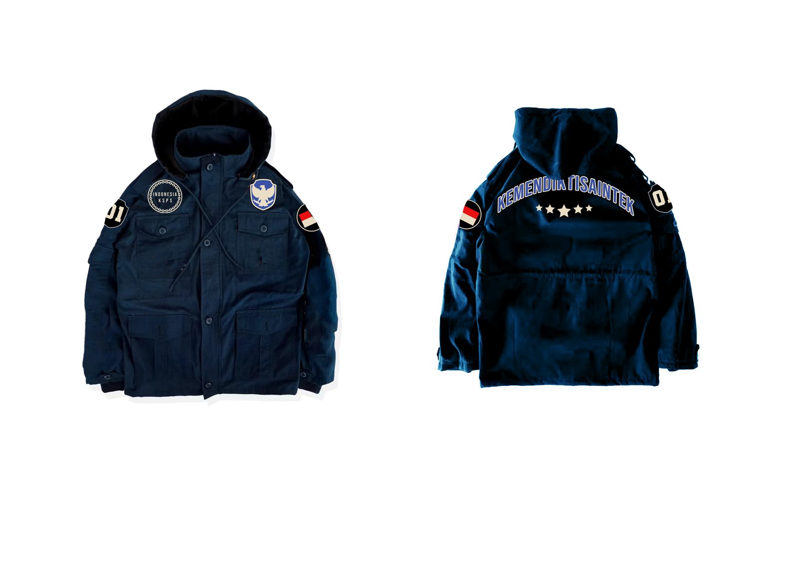 Jaket parka institusi